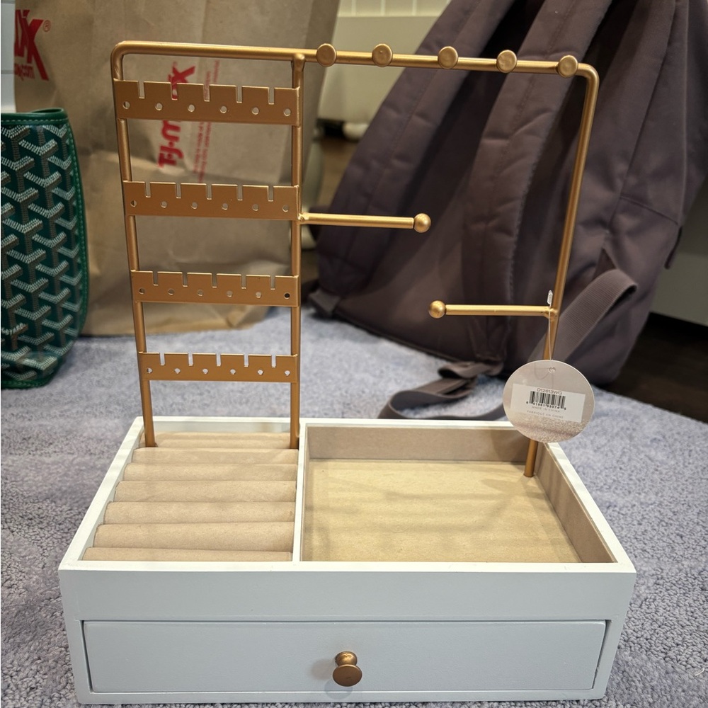 Gold Jewelry Organizer